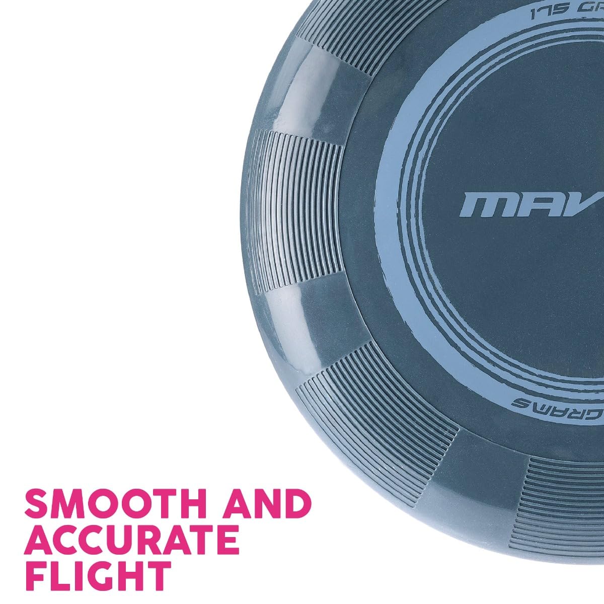 Mavrix Flying Sports Disc - 25cm Diameter, 175g Weight | Rubber Grip for Easy Handling 4