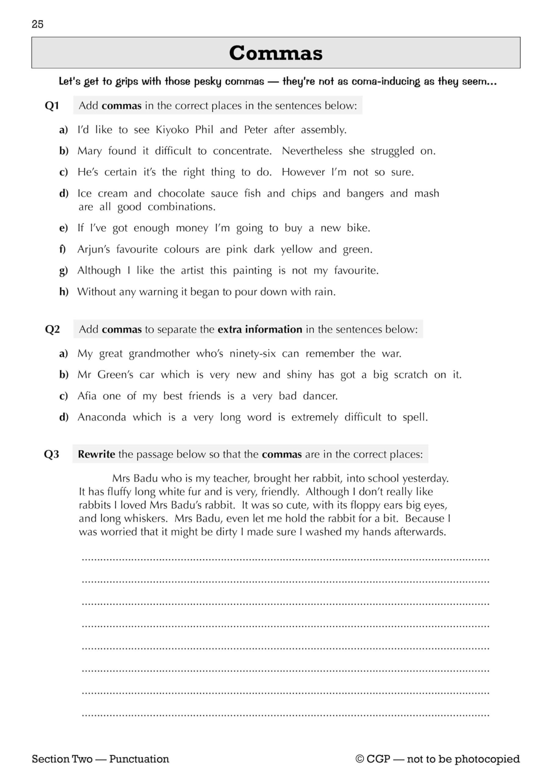 CGP Spelling, Punctuation and Grammar for KS3 - Workbook (with answers) | Paperback | Reading Age 11-14 3