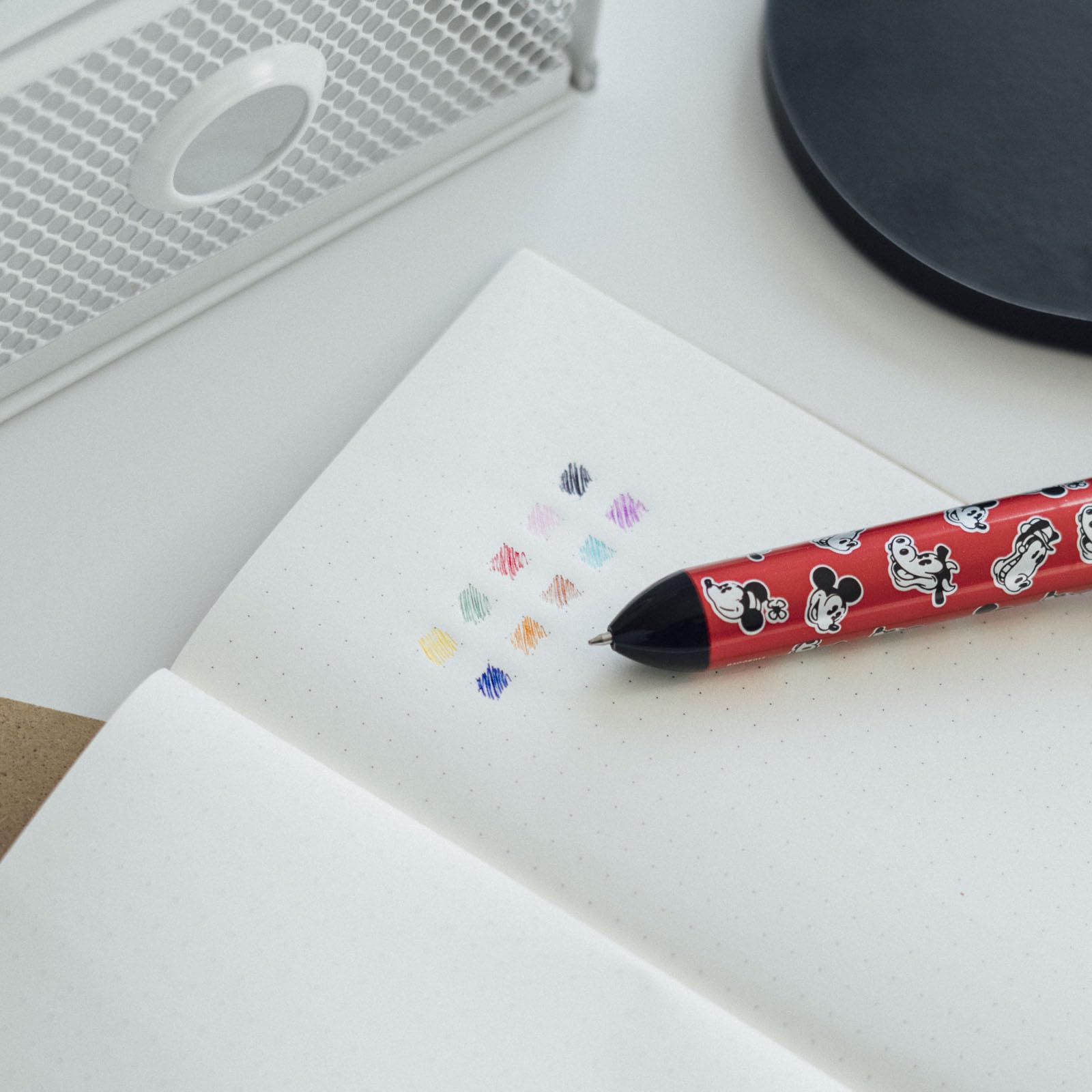 Grupo Erik Disney Mickey Mouse 10-in-1 Retractable Ballpoint Pen | 0.5mm Line Size | 10 Ink Colors 5