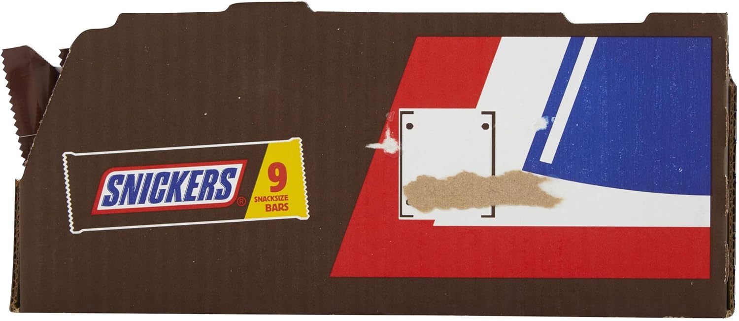 Snickers 9er Riegelpackung 9x35,5g - Milchschokolade mit Nougat, Karamell &amp; gerösteten Erdnüssen 3