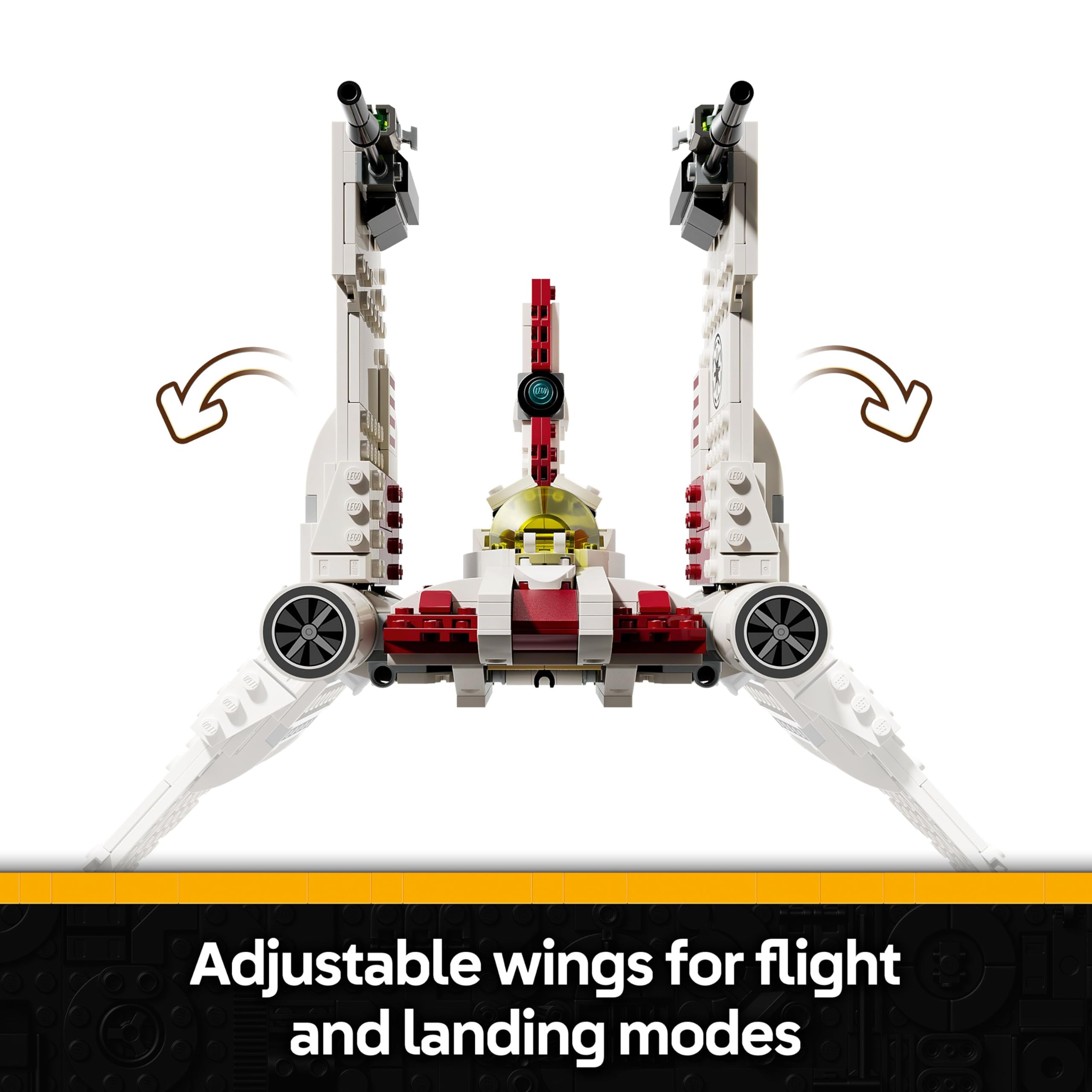 LEGO Star Wars V-19 Torrent Starfighter Building Set 75432 | Ages 9+ | Includes 3 Minifigures 3
