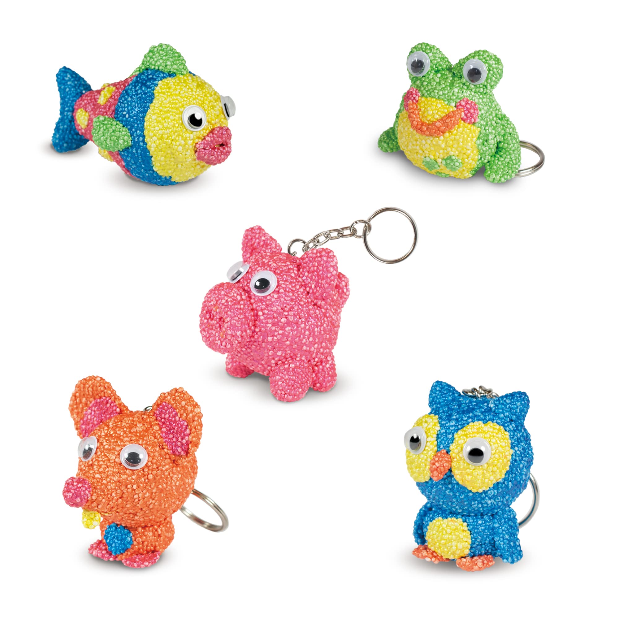 Galt Beady Keyrings Craft Kit | Make 6 Animal Keyrings | Ages 6+ 6