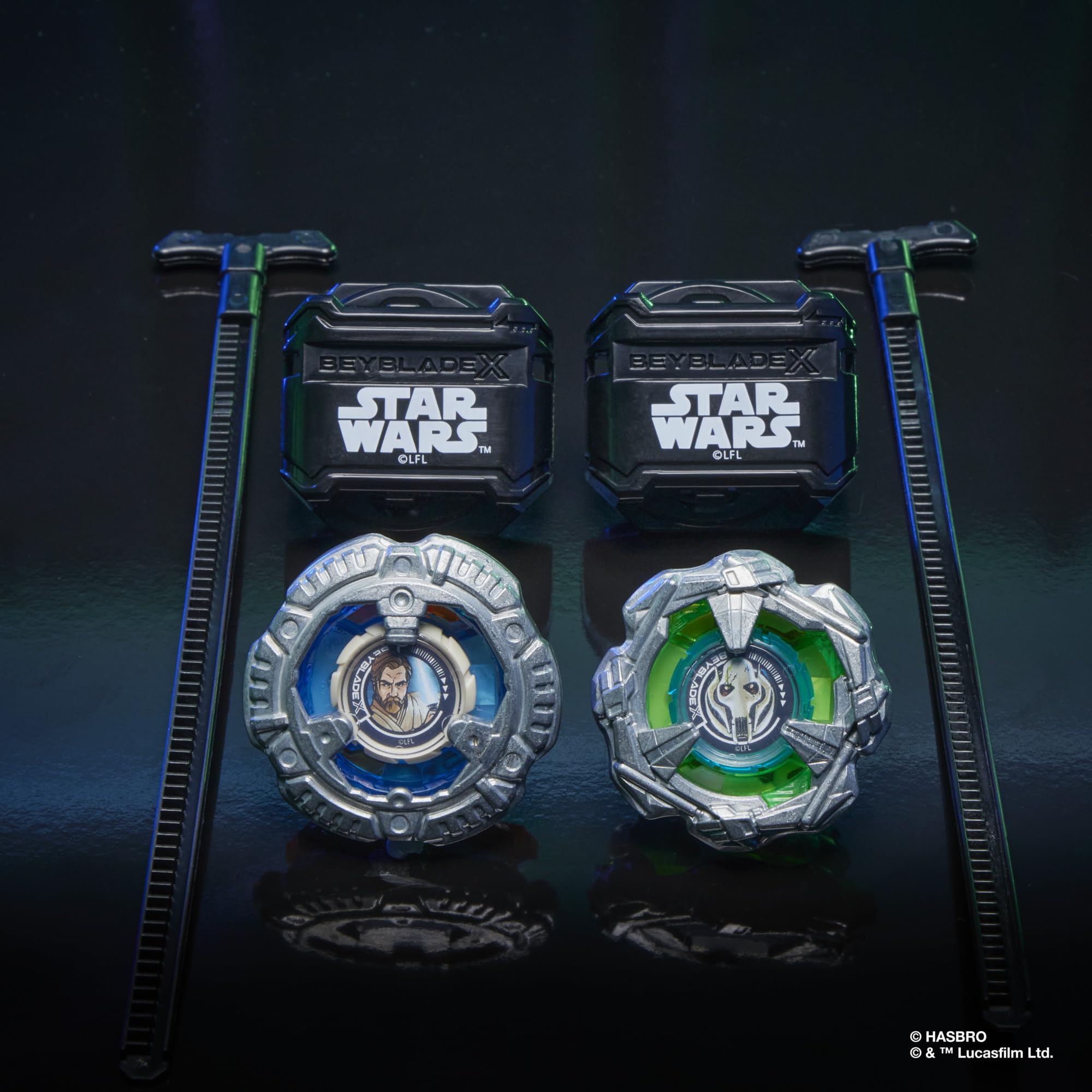 Beyblade Beyblade X Obi-Wan Kenobi 4-60P vs General Grievous 3-80HN Star Wars Collab Set 3