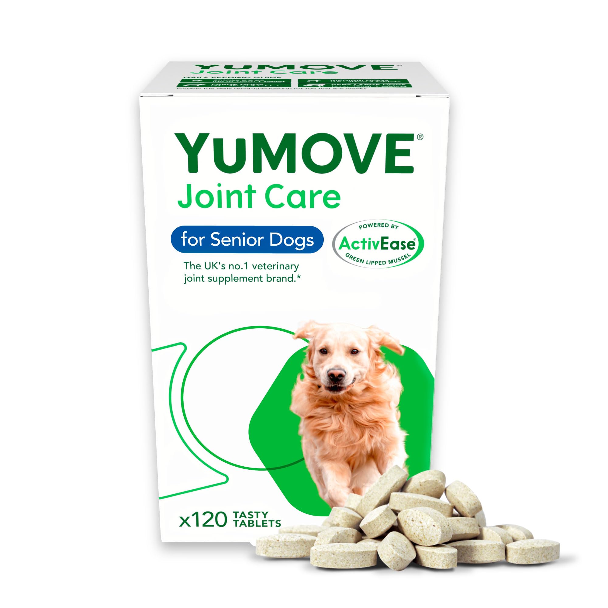 YuMOVE Senior Dog Joint Supplement - High Strength for Joint Care | 120 Tablets