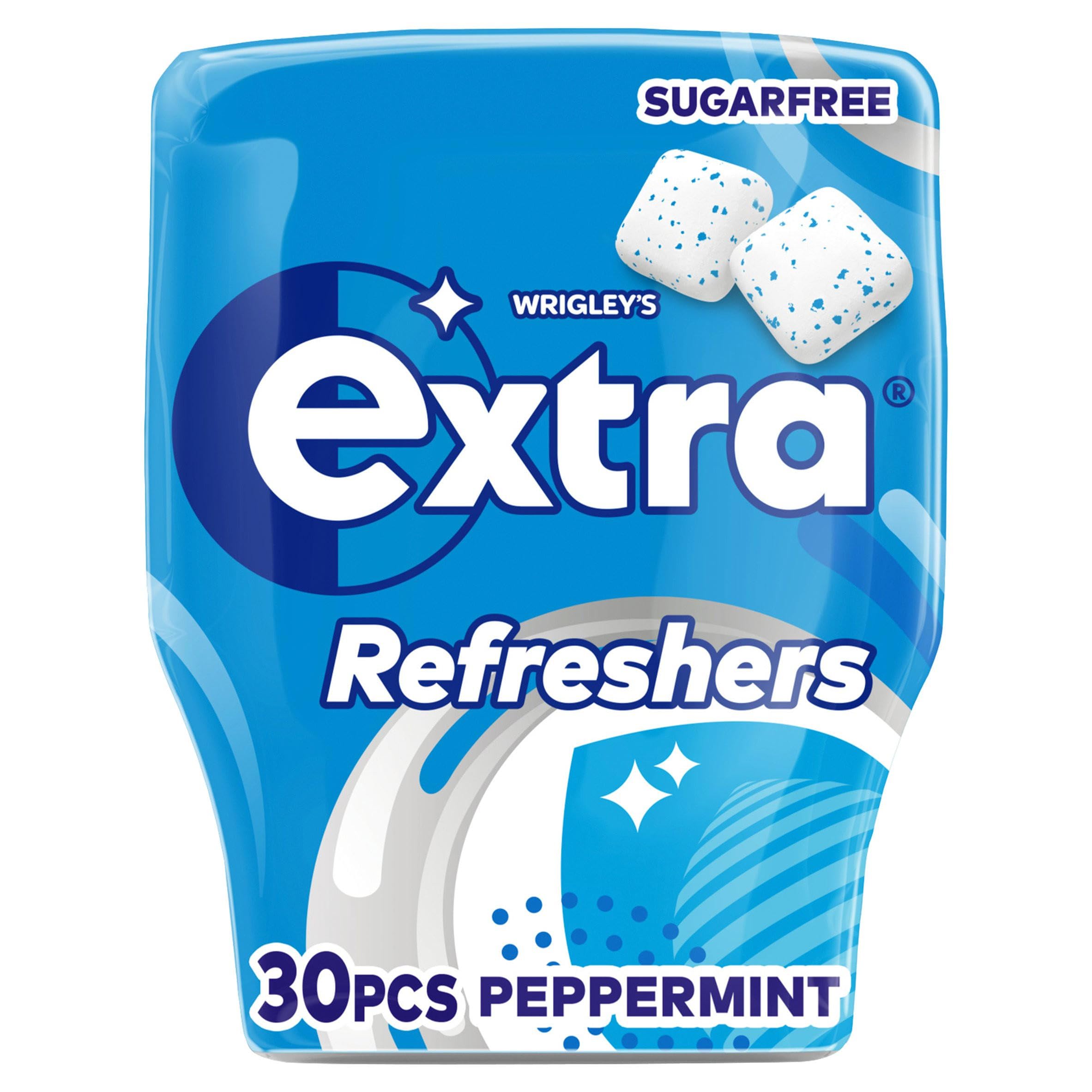 Extra - Peppermint Refreshers Sugar-Free Chewing Gum (30 Pieces) 1