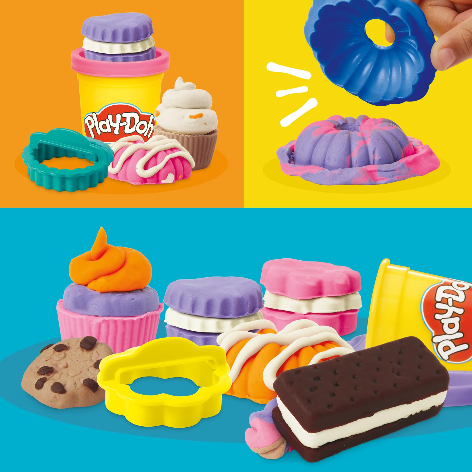Play-Doh Little Bakery Playset - Pretend Kitchen Toy for Ages 3+ | Includes 6 Colors 4