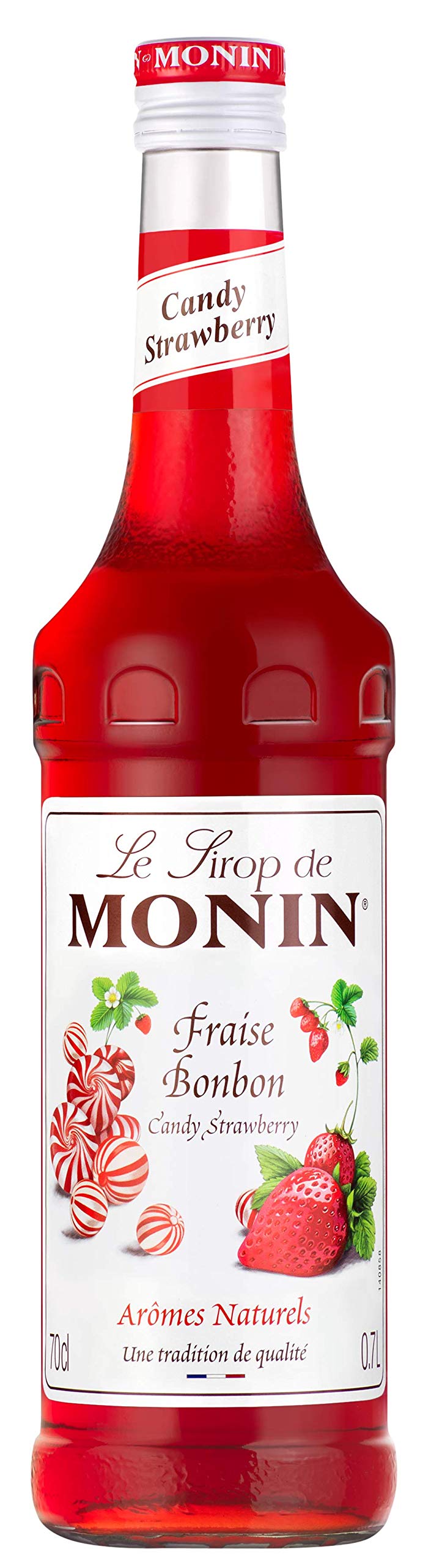 Monin Premium Candy Strawberry Syrup - 700ml | Vegan | Natural Flavourings