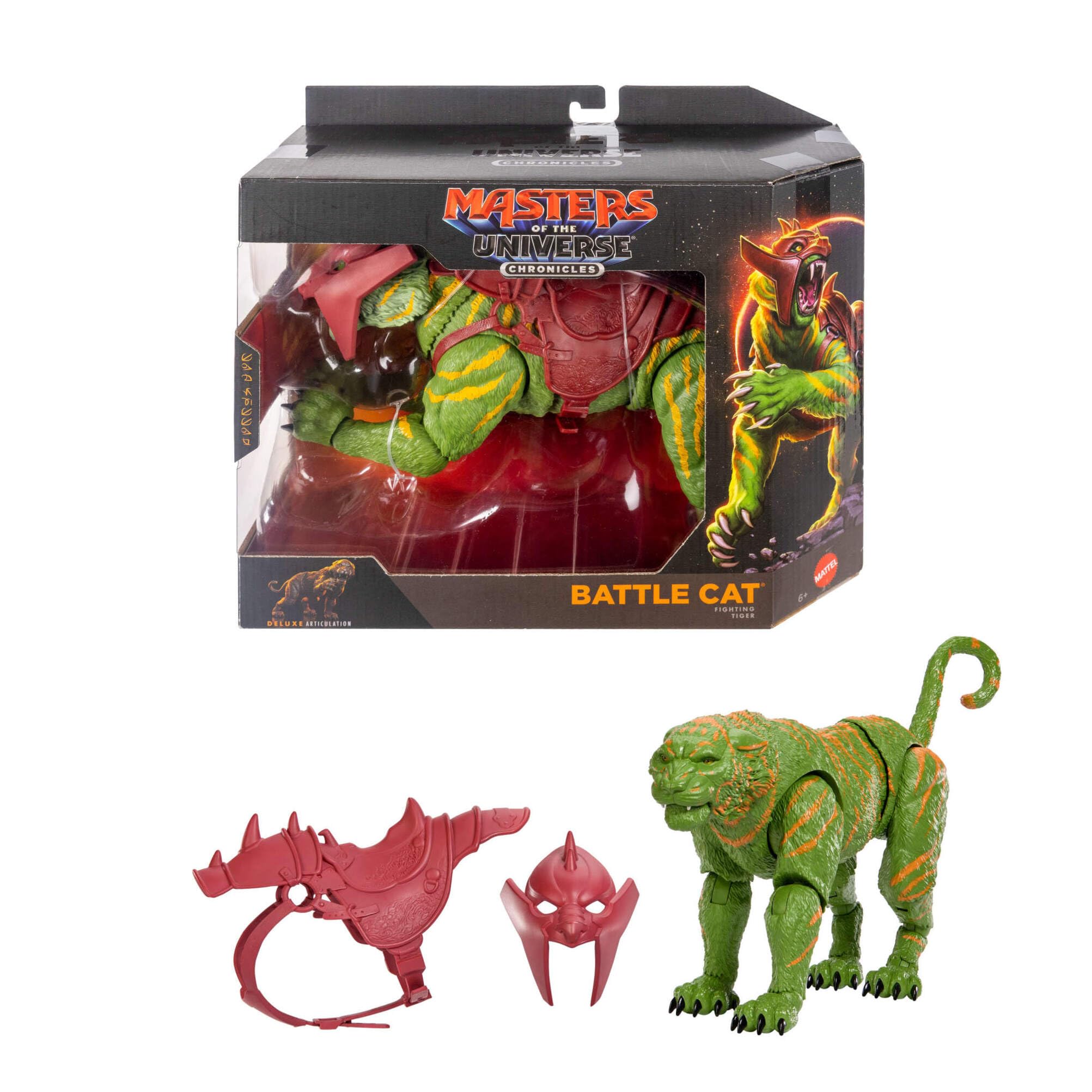 Masters of the Universe Chronicles Battle Cat Action Figure - 6.5 Inch Scale, Movie-Inspired Design | Mattel