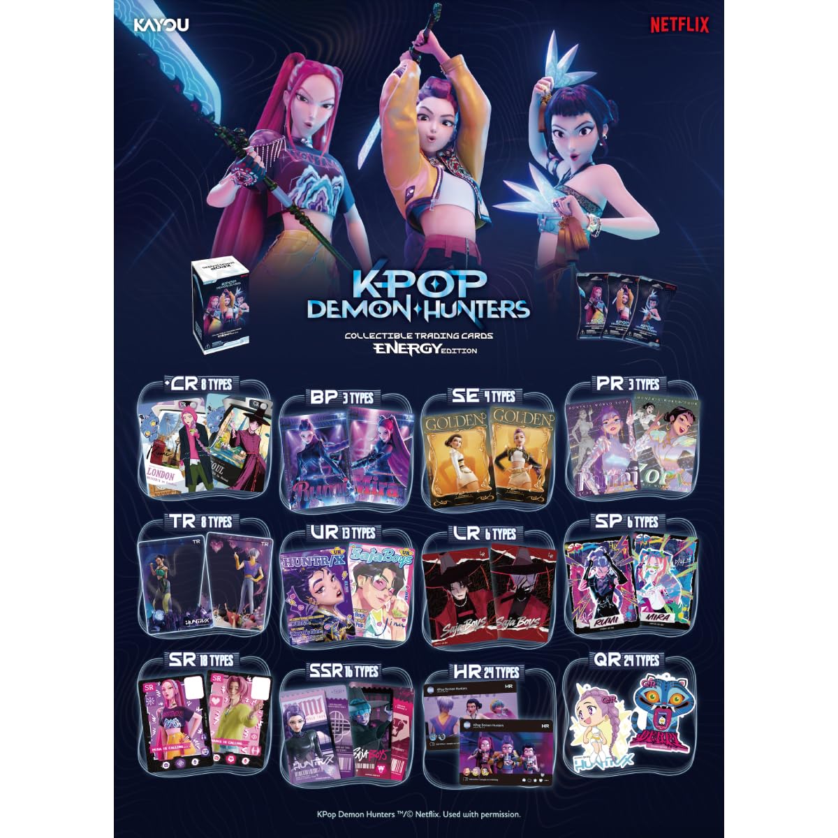 Kayou Limited K-POP Demon Hunters: Energy Edition Series 1-A Booster Pack Display | 12 Packs, 8 Cards Each 3