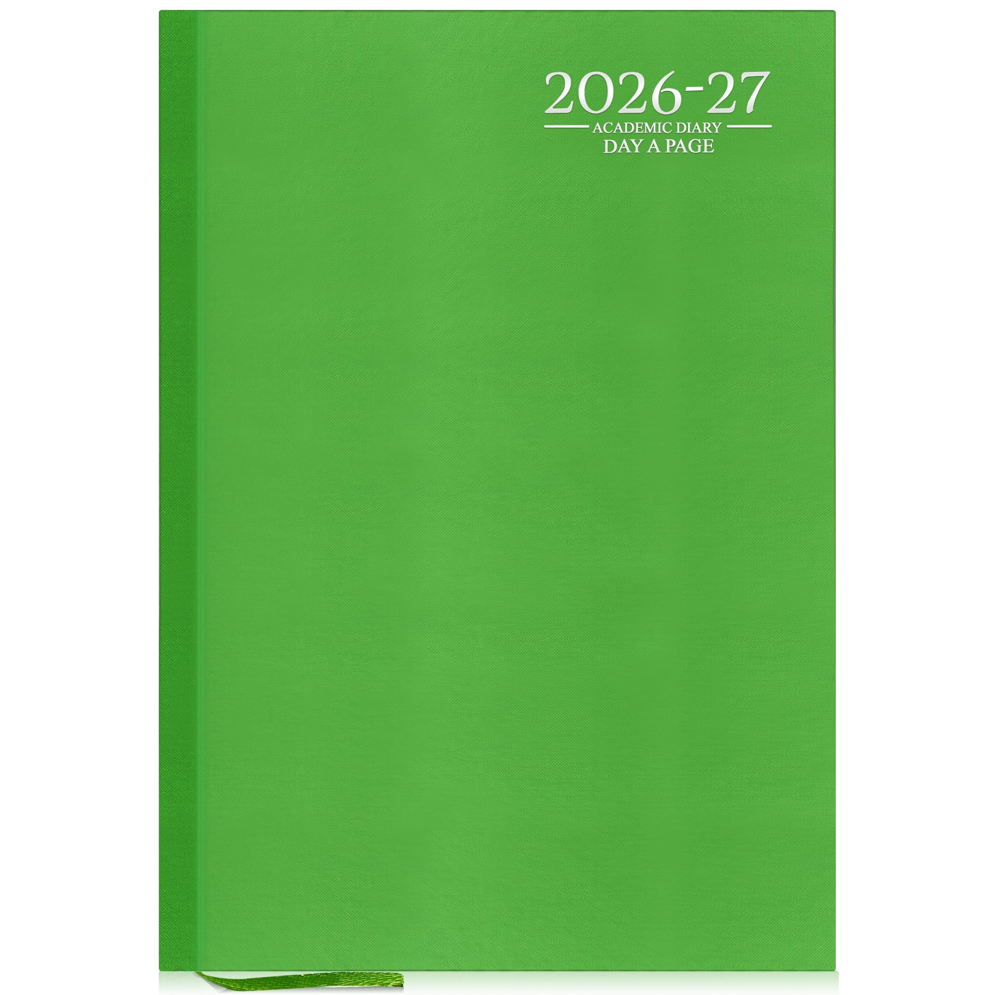 G4GADGET 2026-2027 Academic Diary - A4 Day A Page | Lime Green Hardback