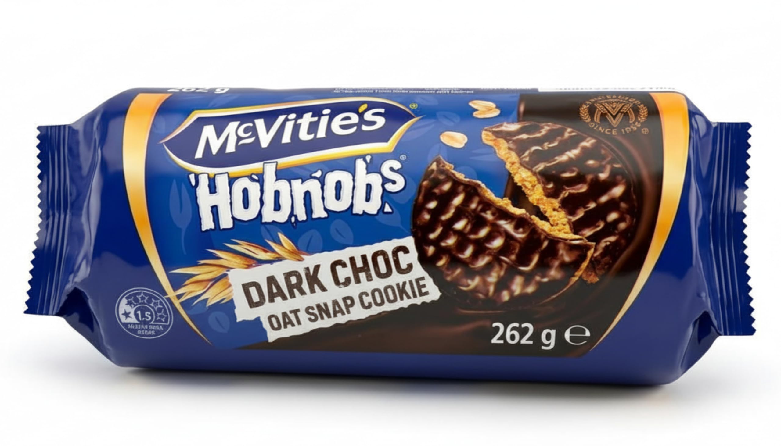 McVitie's Hobnobs Dark Chocolate Biscuits - Oaty Crunch with Rich Dark Chocolate | 262g