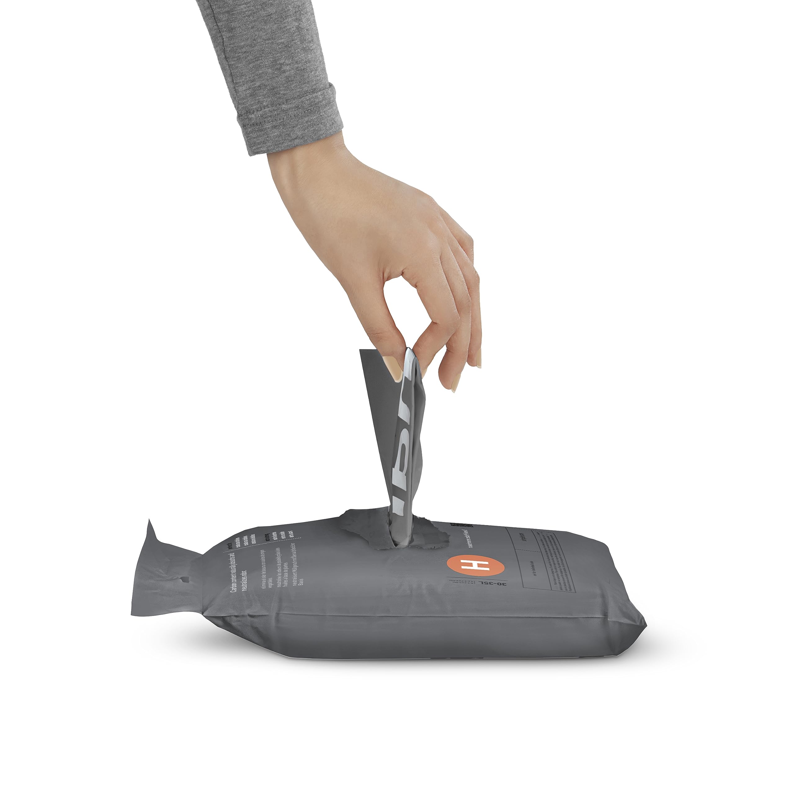 simplehuman Code H Odorsorb Bin Liners - 40 Count, 30L Capacity, 50% Recycled Plastic 3