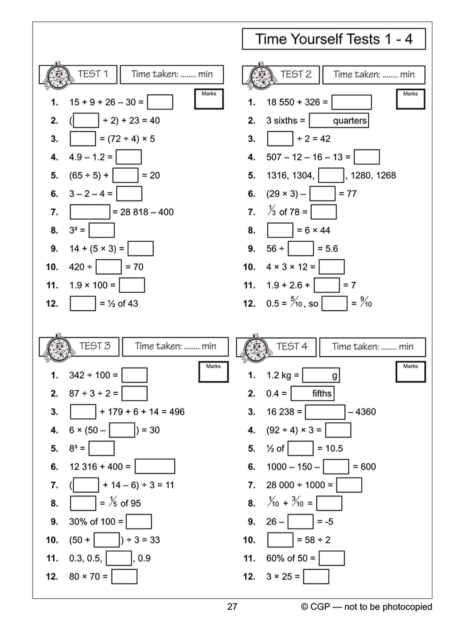 CGP KS2 Mental Maths Workout - Year 5 | Paperback | Ages 9-10 4