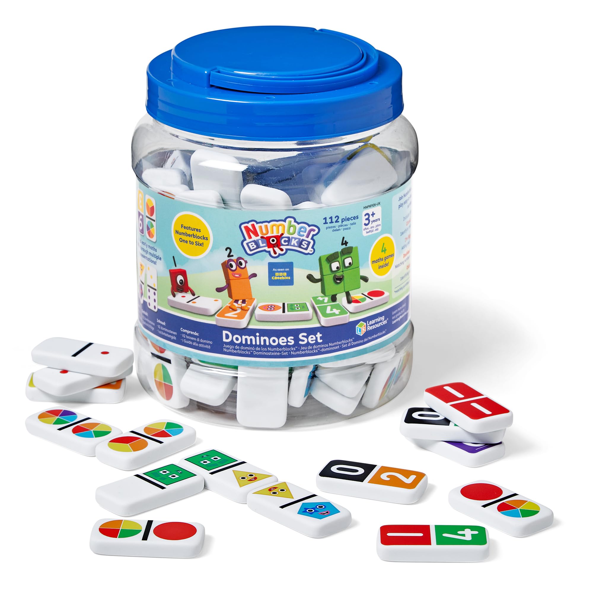 Learning Resources Numberblocks Dominoes Set - Educational Math Game for Kids Ages 3-7