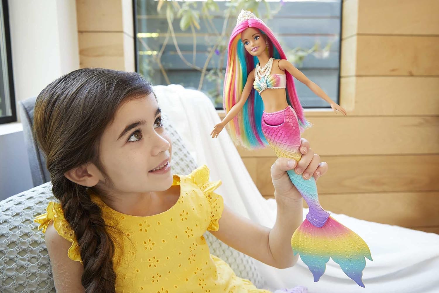 Barbie Dreamtopia Rainbow Magic Mermaid Doll - Water-Activated Color Change Feature, Ages 3 to 7 (one sent at random) 5