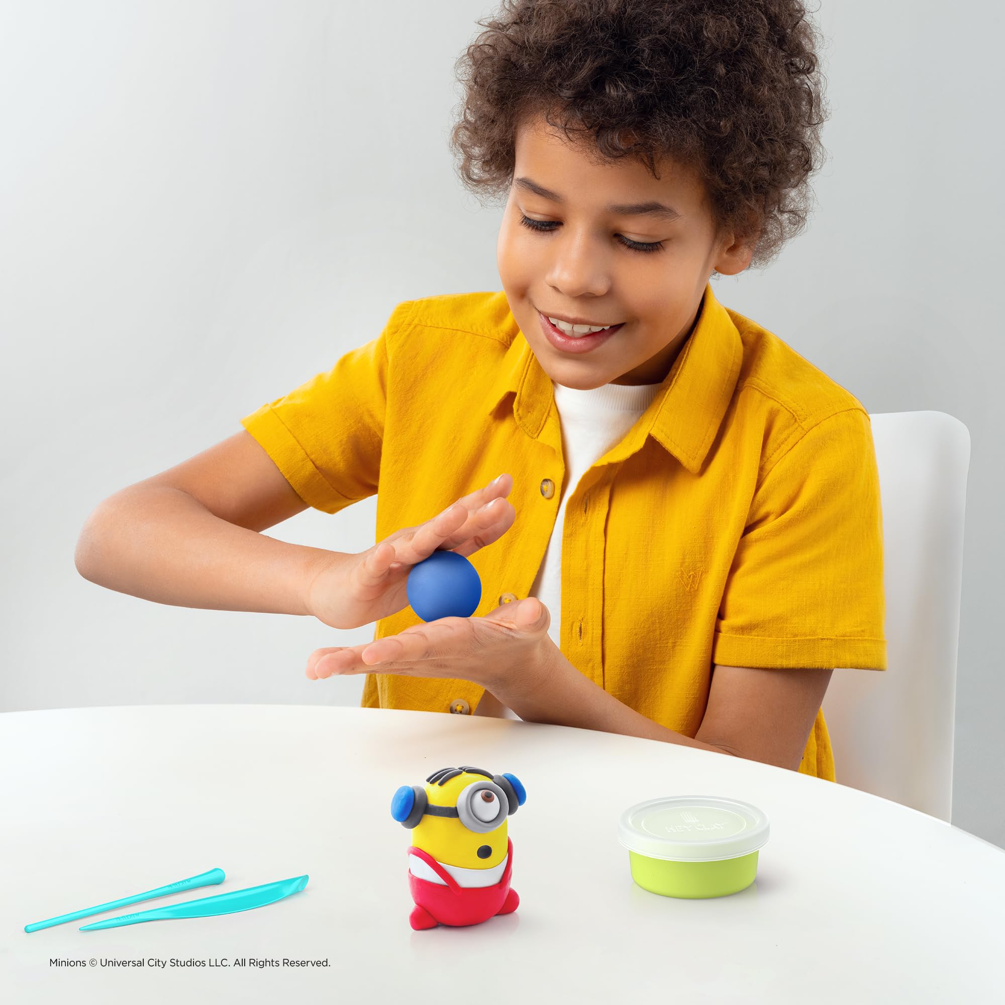 HEY CLAY Minions Set - 15 Cans Air Dry Clay with Sculpting Tools | Ages 3+ 5