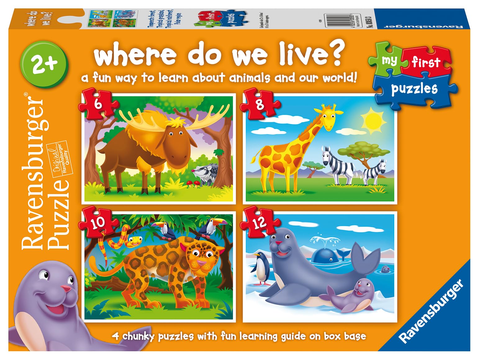 Ravensburger Where Do We Live My First Jigsaw Puzzles for Kids - 2, 3, 4 & 5 Pieces 1
