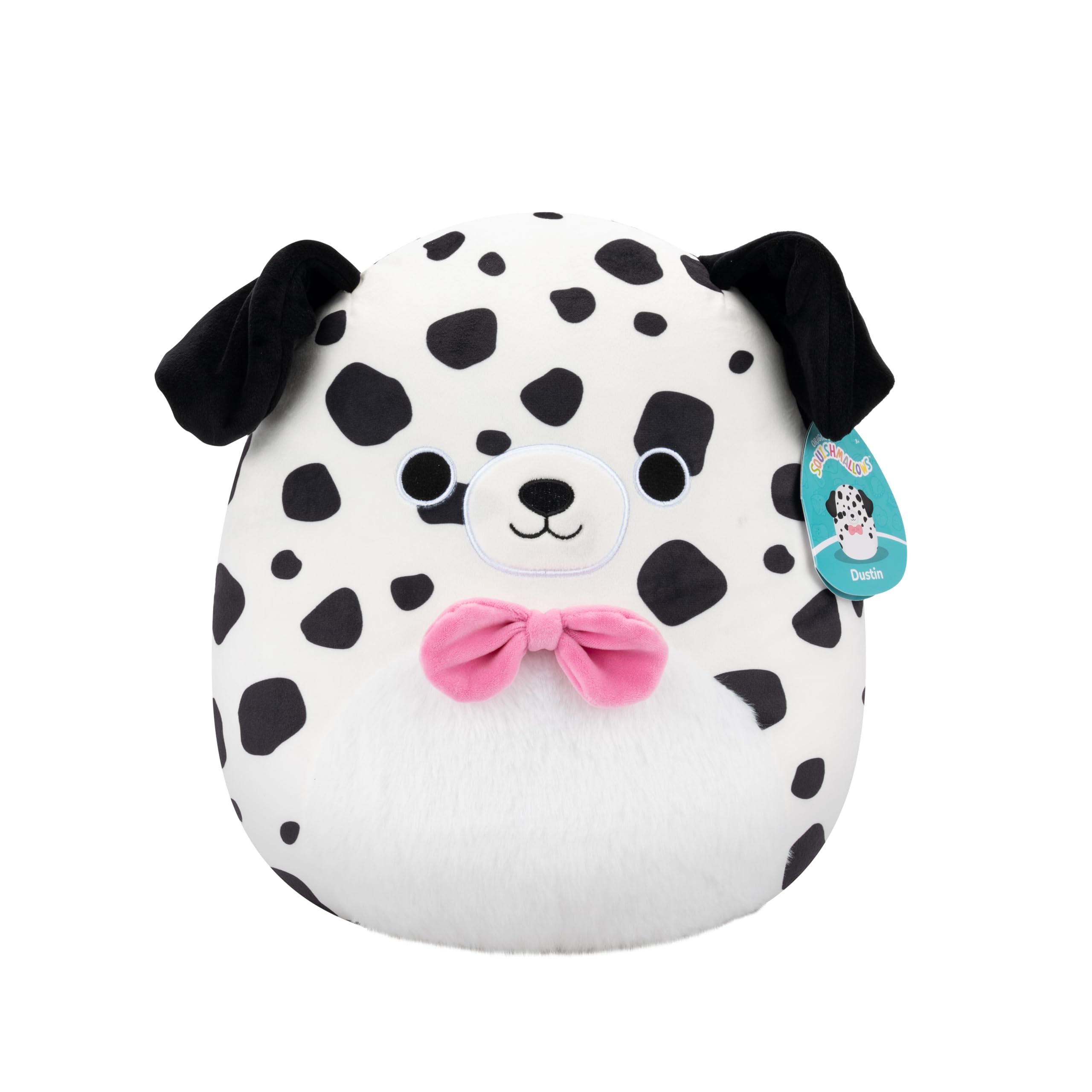 Squishmallows Dustin the White Dalmatian - 12-Inch Plush Stuffed Animal for Kids 3+