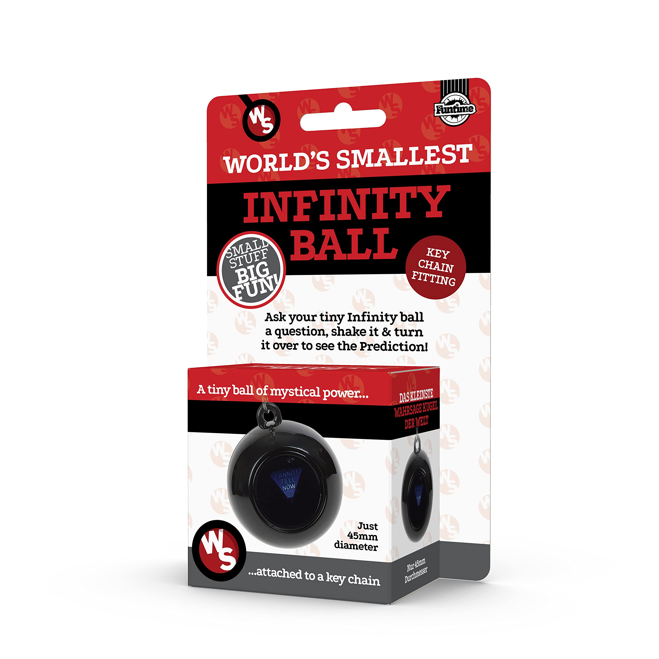 Funtime Gifts World's Smallest Infinity Ball Miniature - Portable Fun | Black Plastic 2