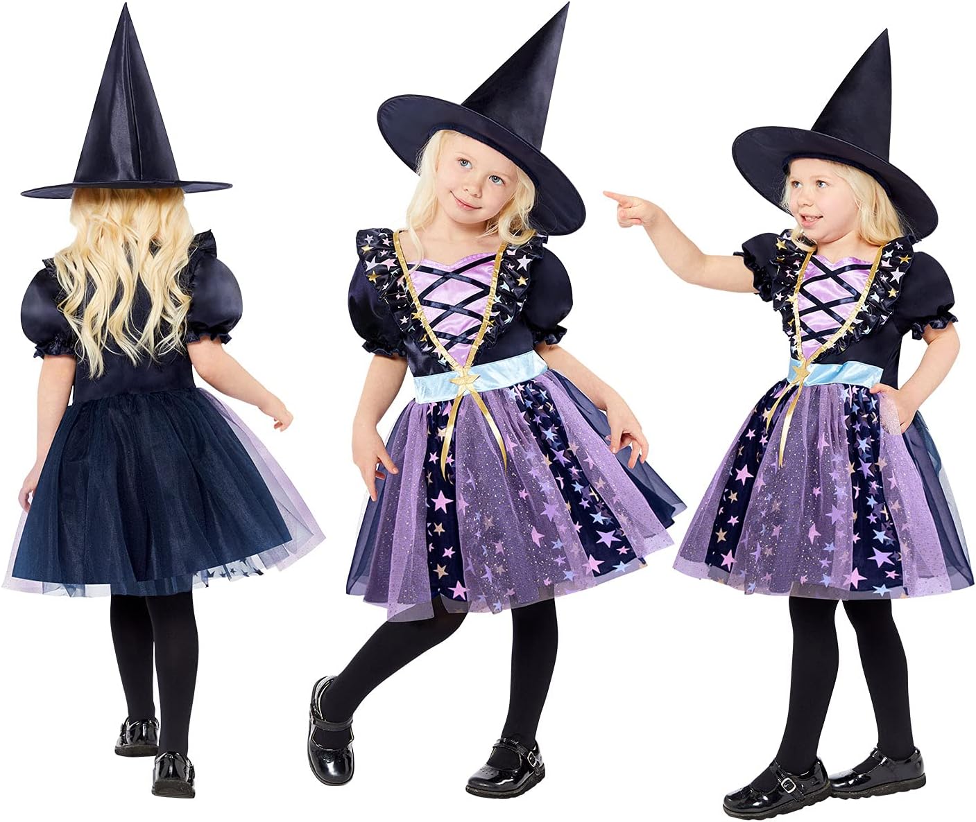 Amscan Starlight Hexenkostüm – 3–4 Jahre 7