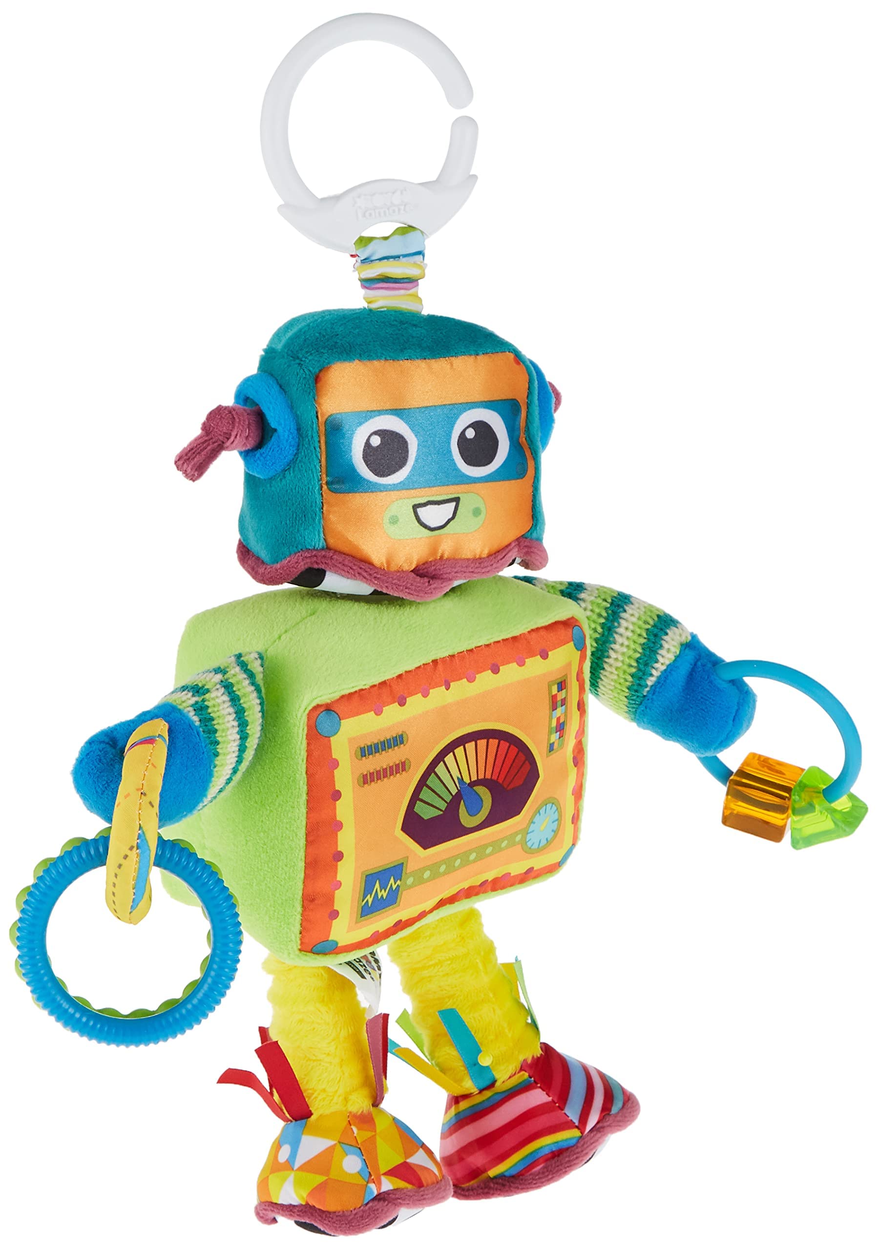 LAMAZE Rusty the Robot Clip-On Pram & Pushchair Toy | Sensory Development for Newborns 0-6 Months