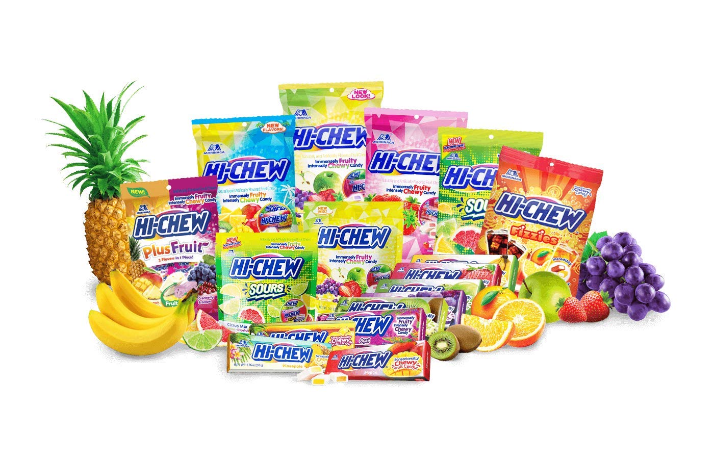 Hi-Chew Grape Fruit & Chewy Candy - Melts in your mouth | 50g | Purple 6