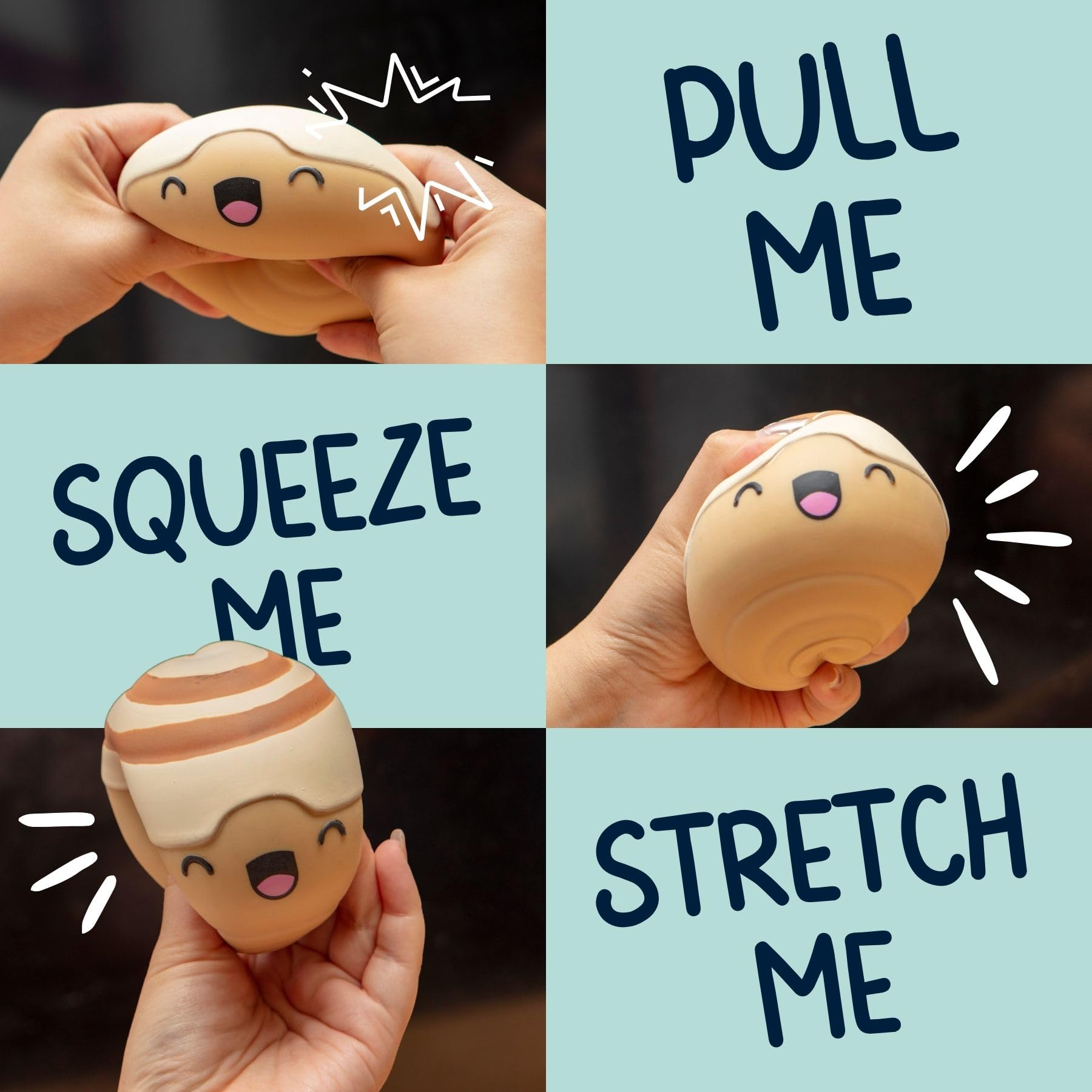Boxer Gifts Nice Buns Squishy Stress Ball - Slow-Rising Polyurethane Toy | Adult Stress Relief 4
