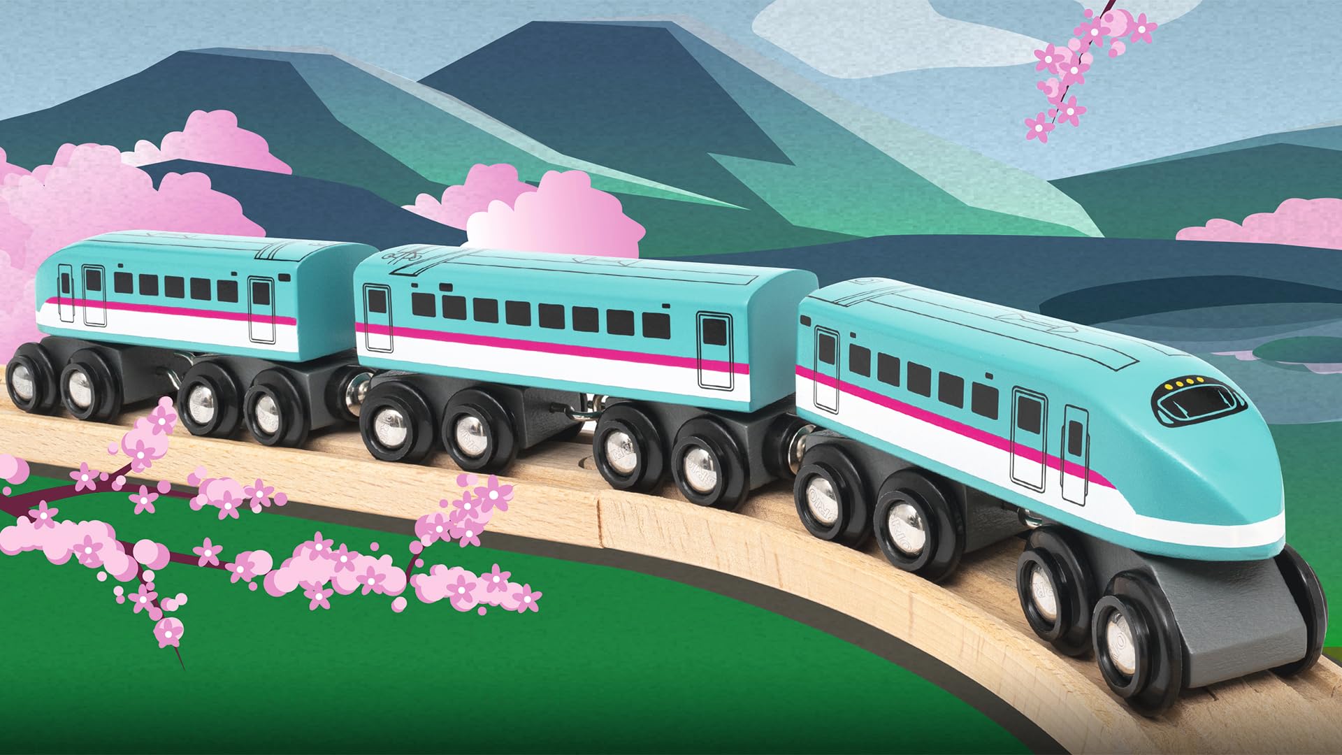 BRIO World Trains of the World - Shinkansen Hayabusa E5 Series Train Set | Ages 3+ 5