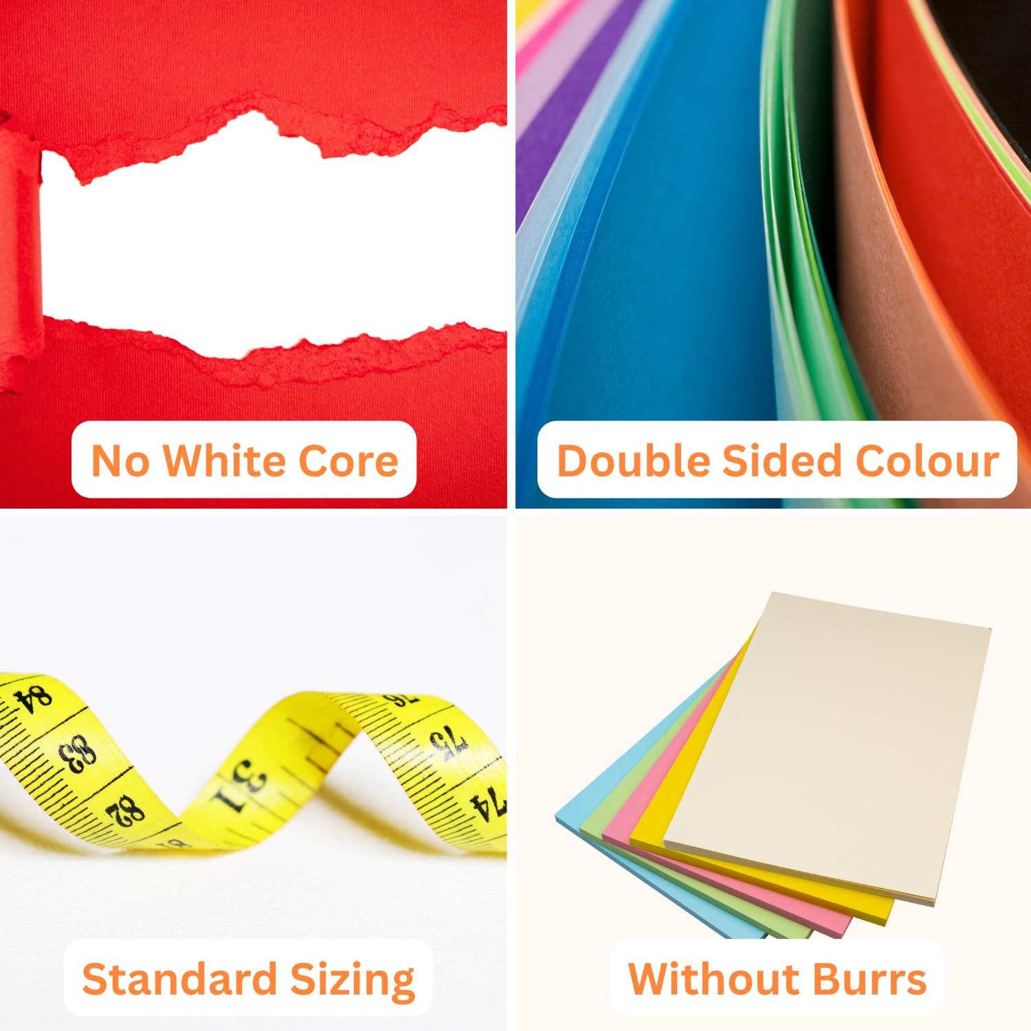 Hawksbill A4 Pastel Coloured Paper - 100 Sheets, 80GSM | Acid Free | Assorted Pastel 9