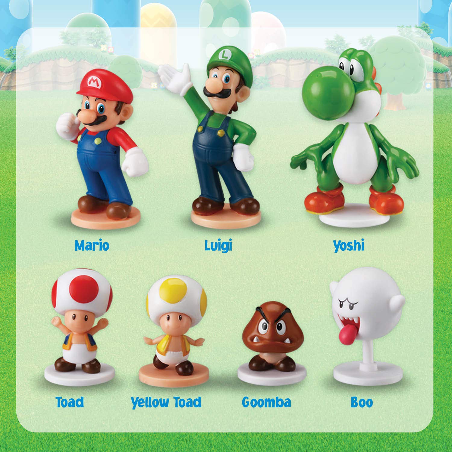 EPOCH Super Mario Blow Up! Shaky Tower Stacking Game | 7 Character Figures | Ages 4+ 3