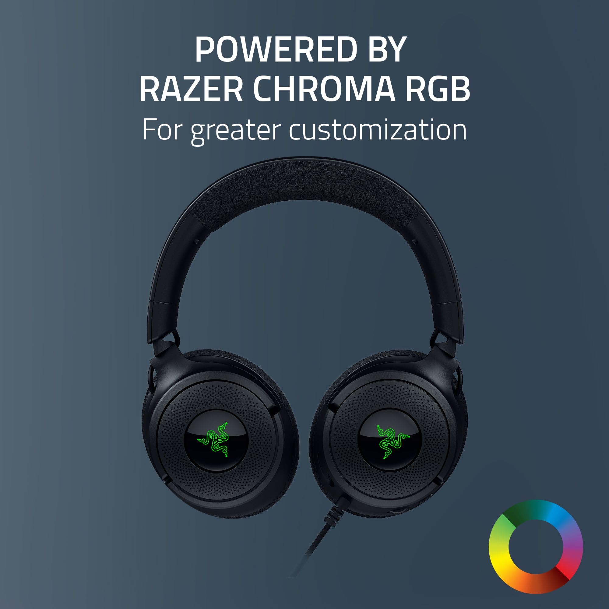 Razer Kraken V4 X Wired PC Gaming Headset - 7.1 Surround Sound | HyperClear Mic | Chroma RGB 7