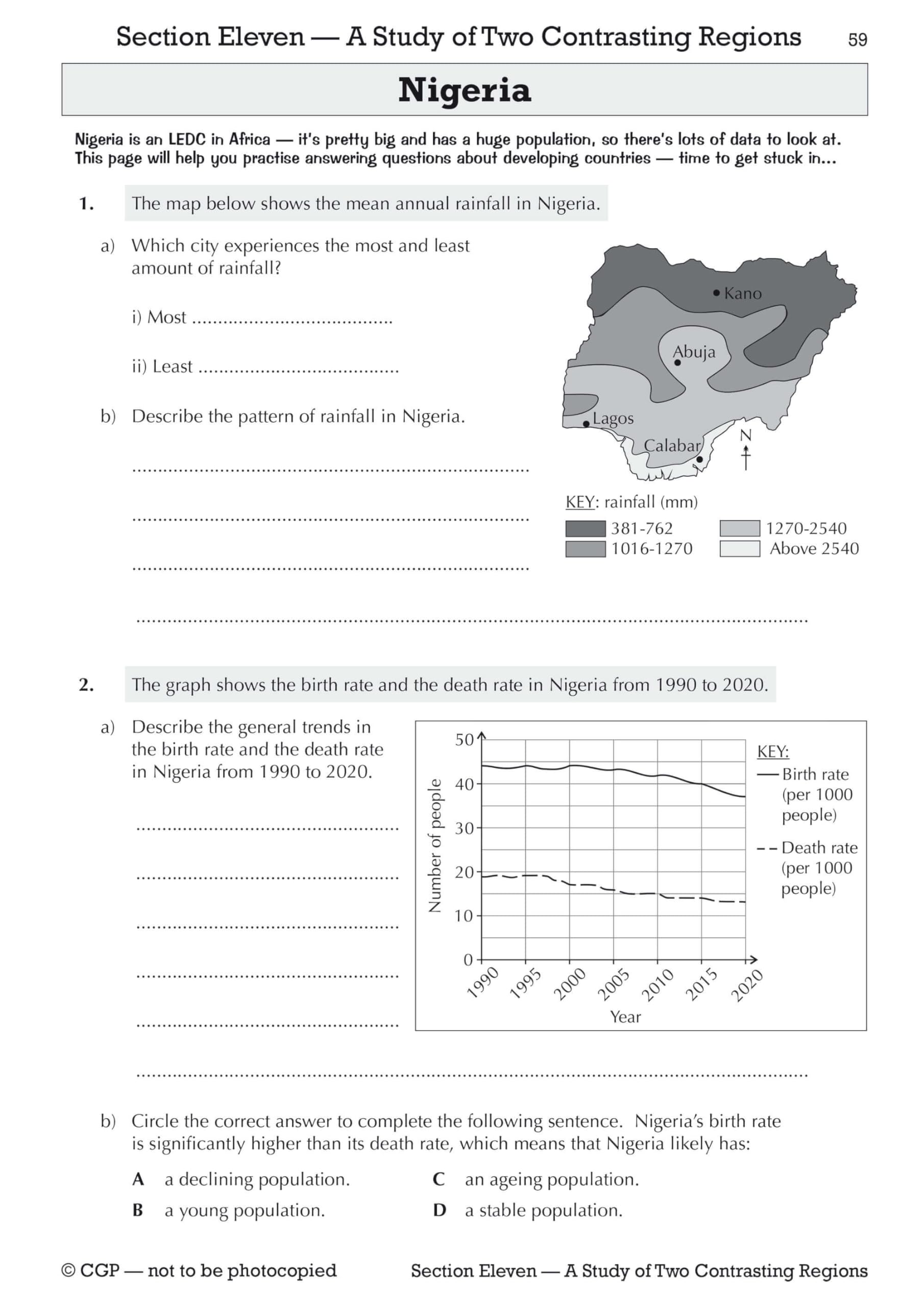 CGP New KS3 Geography Workbook with Answers - Years 7, 8 & 9 | Paperback 8