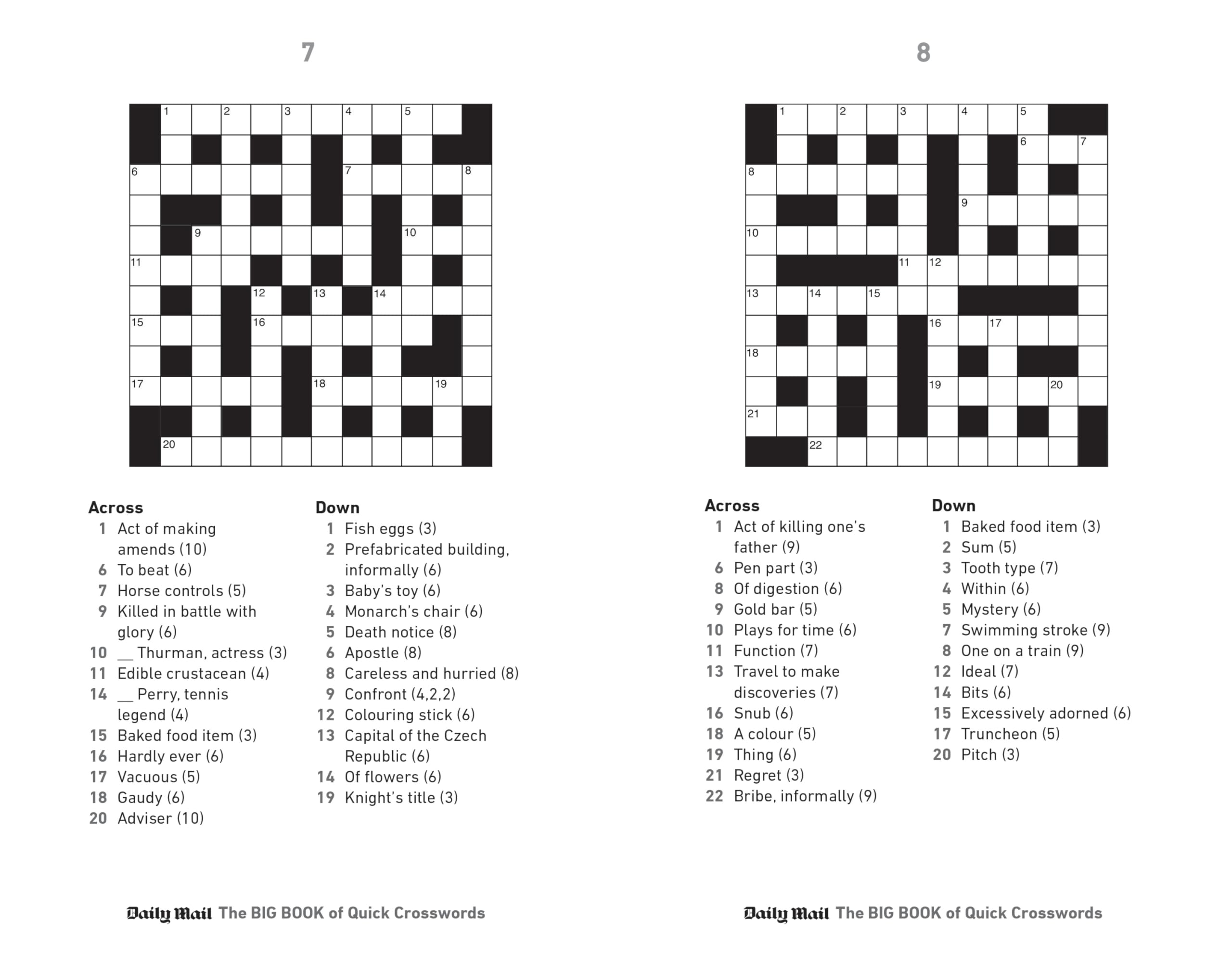 Cassell Daily Mail Big Book of Quick Crosswords Volume 8 | 400 Puzzles | Paperback 6