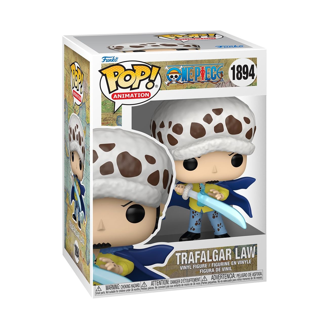 Funko Pop! Vinyl Figure - Trafalgar D. Water Law With Blue Anesthesia | 3.75 Inch | Model 83809
