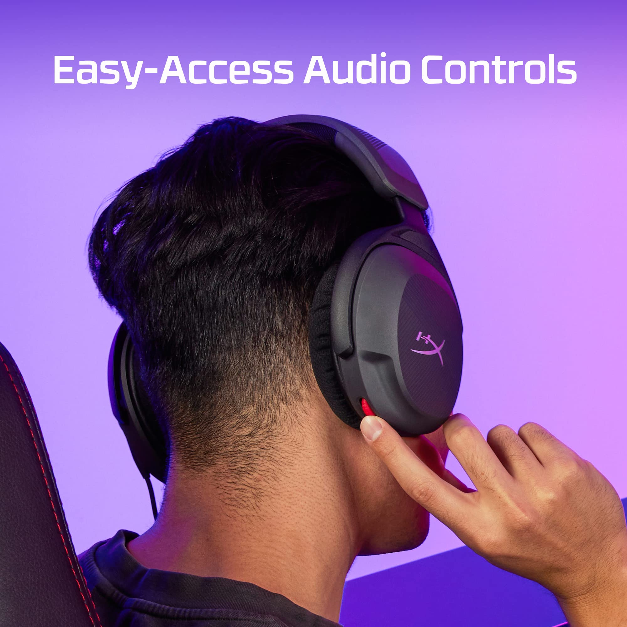 HyperX Cloud Stinger 2 Core Lightweight PC Gaming Headset with Swivel-to-Mute Mic | 40mm Drivers 6
