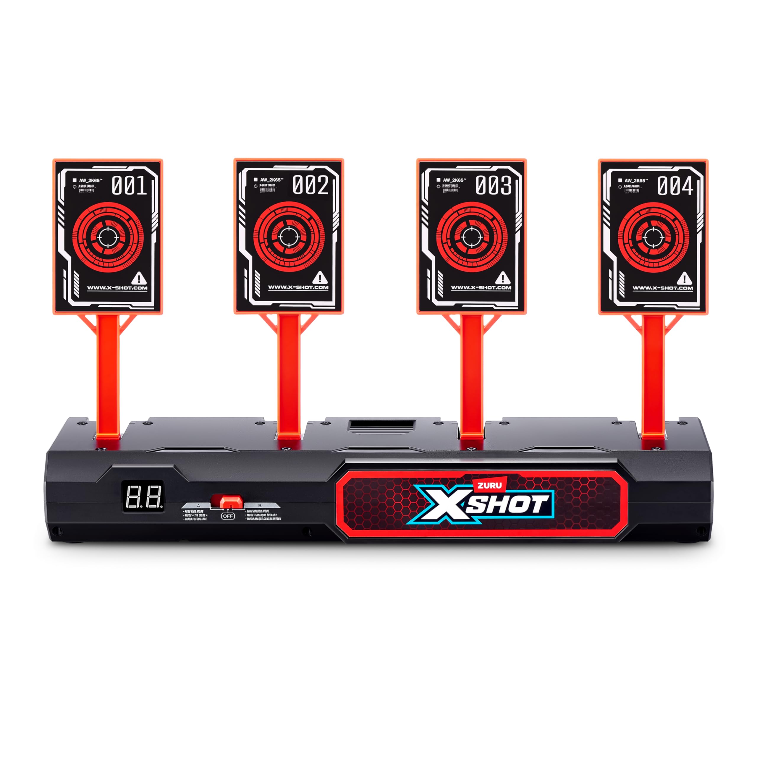 XSHOT Electronic Target by ZURU for Kids, Boys and Girls Aged 8+ | Interactive Scoring | Red