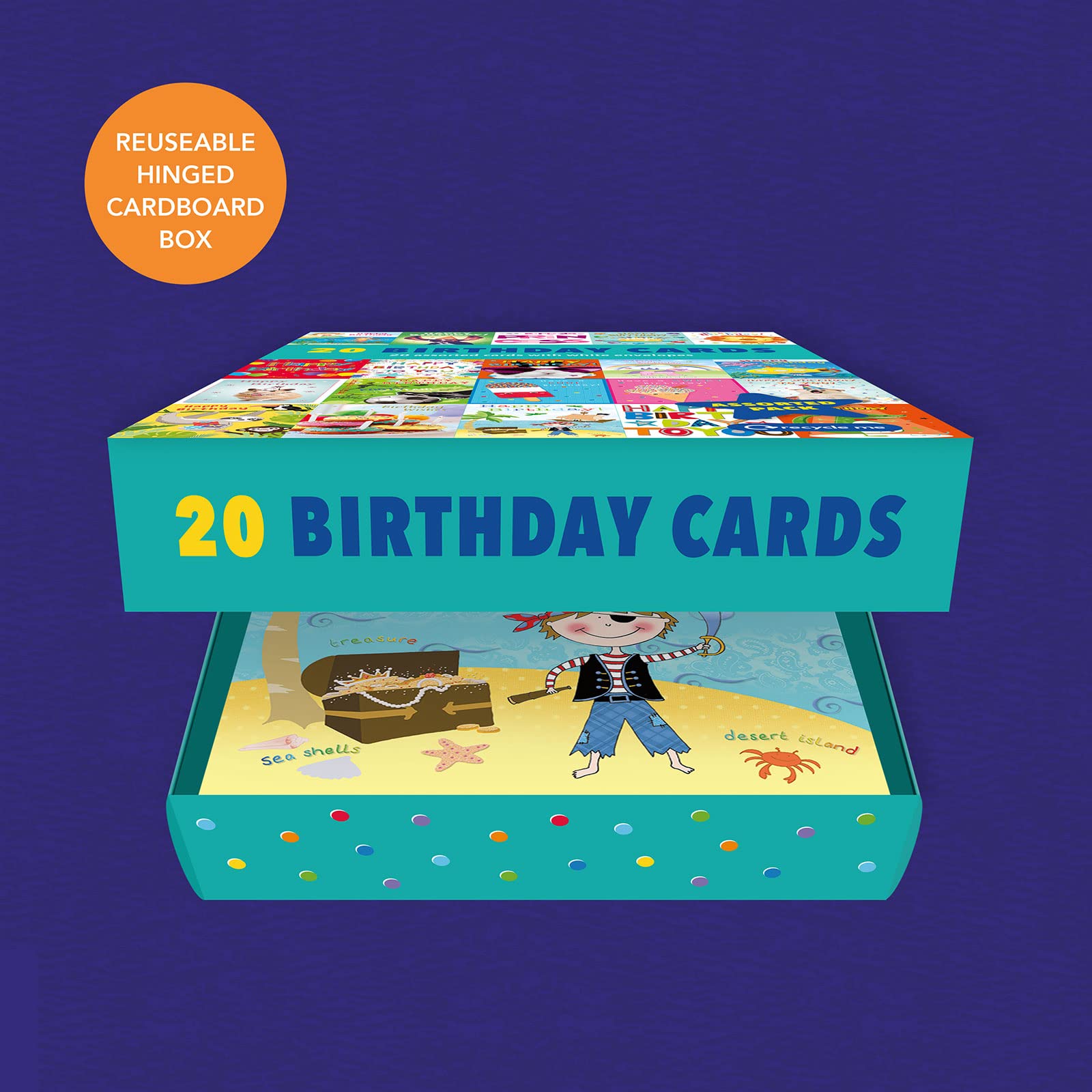 Piccadilly Greetings Kids Birthday Cards Multi-pack | 20 Cards | 5x7 Inches | Assorted Designs 6
