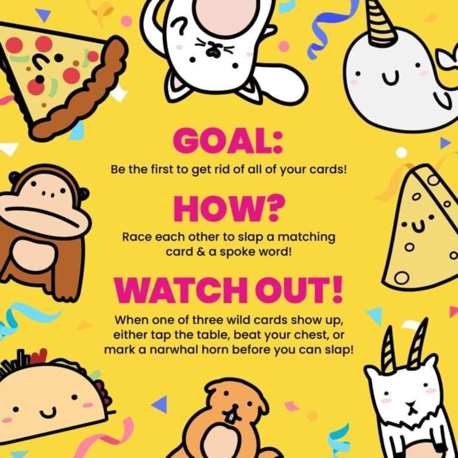 Blue Orange Taco Cat Goat Cheese Pizza Card Game 4