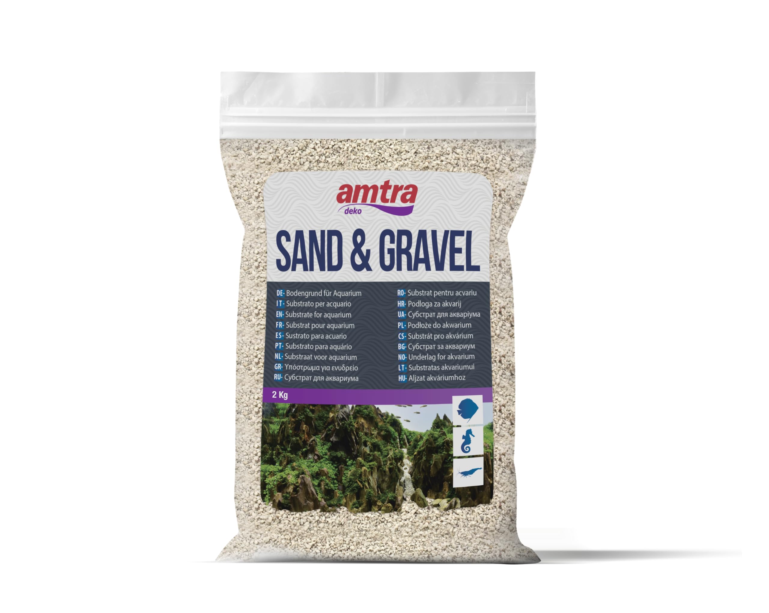Amtra White Quartz Sand for Aquariums - Ultrafine 1-3mm Grain | 2 kg 3