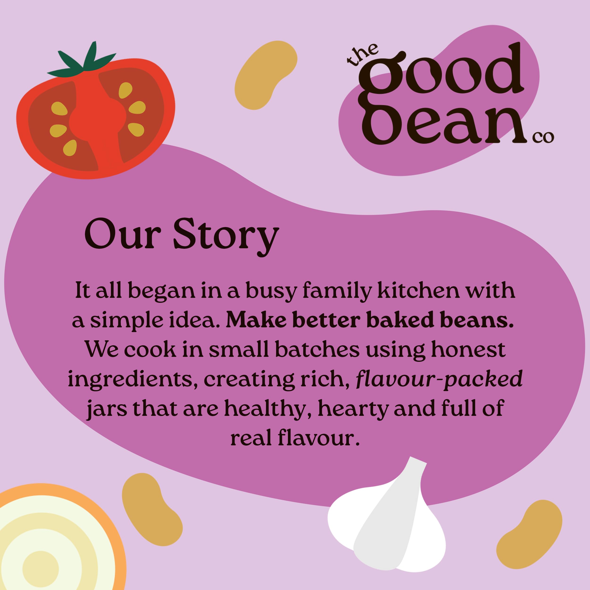 The Good Bean Company Luxury Baked Beans - Haricot Beans in Tomato Sauce | 350g 6