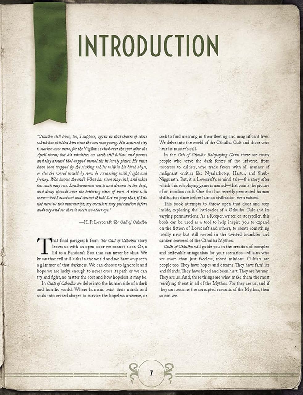 Chaosium Cults of Cthulhu Hardcover Book 2
