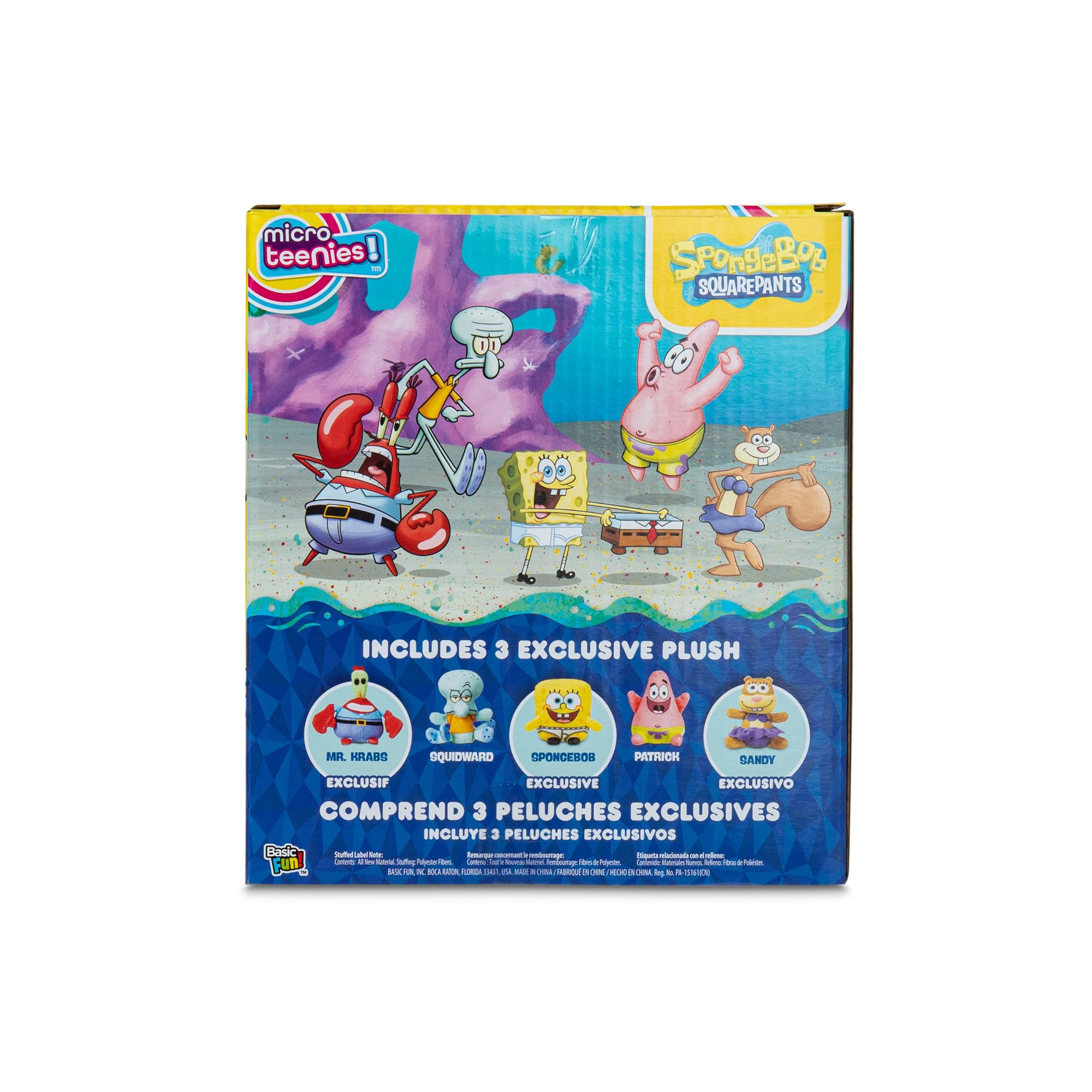 Micro Teenies SpongeBob SquarePants Collector 5-Pack - Miniature Plush Figures | Chase Characters Included 7