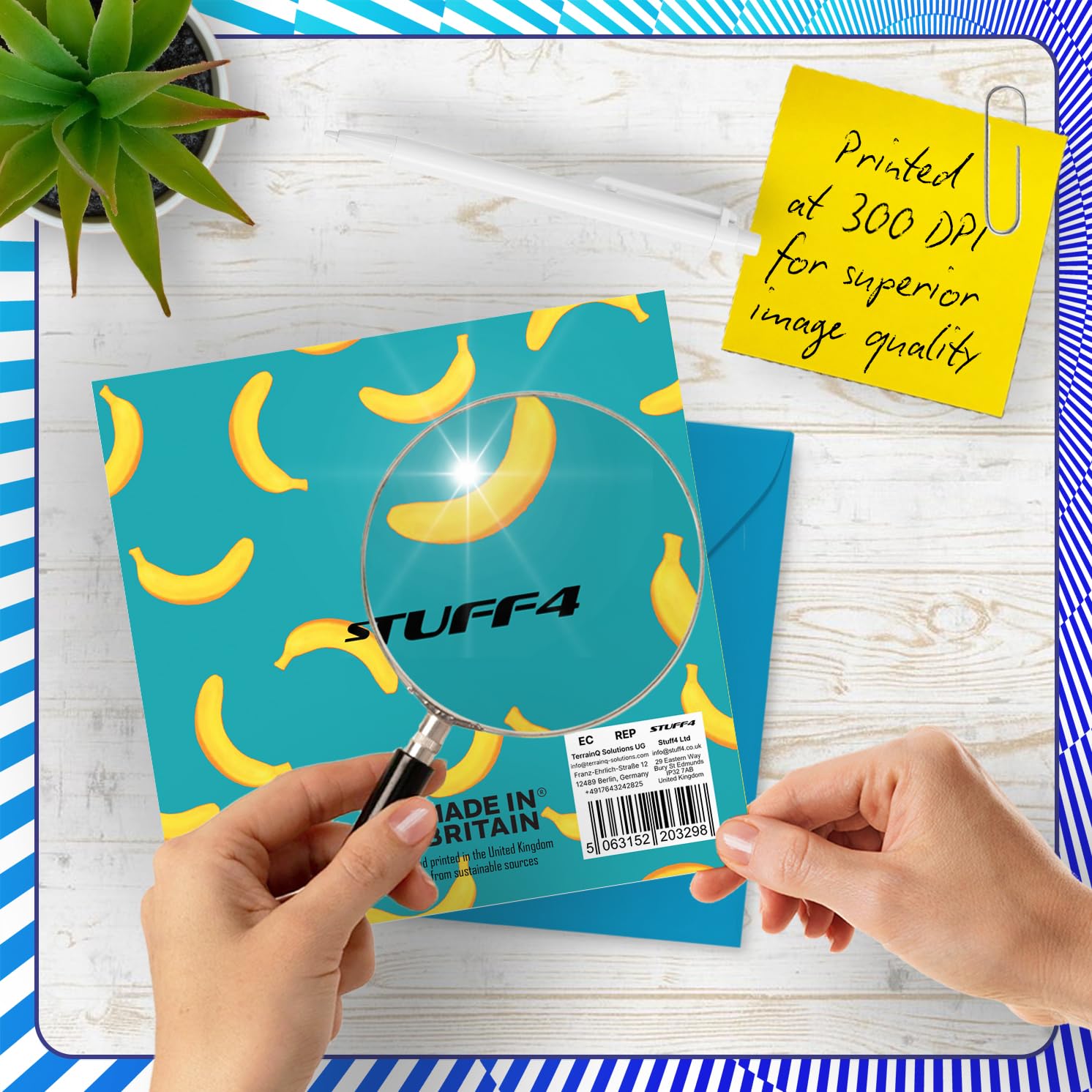 Stuff4 11th Birthday Card for Boys & Girls - Monkey Go Bananas Design | 145mm x 145mm