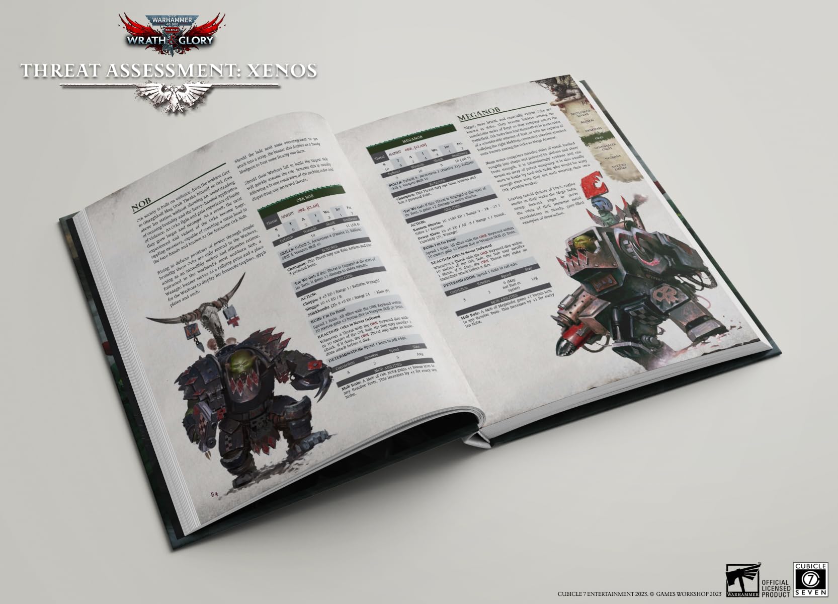 Cubicle 7 Warhammer 40,000: Wrath & Glory - Threat Assessment: Xenos Hardcover 3