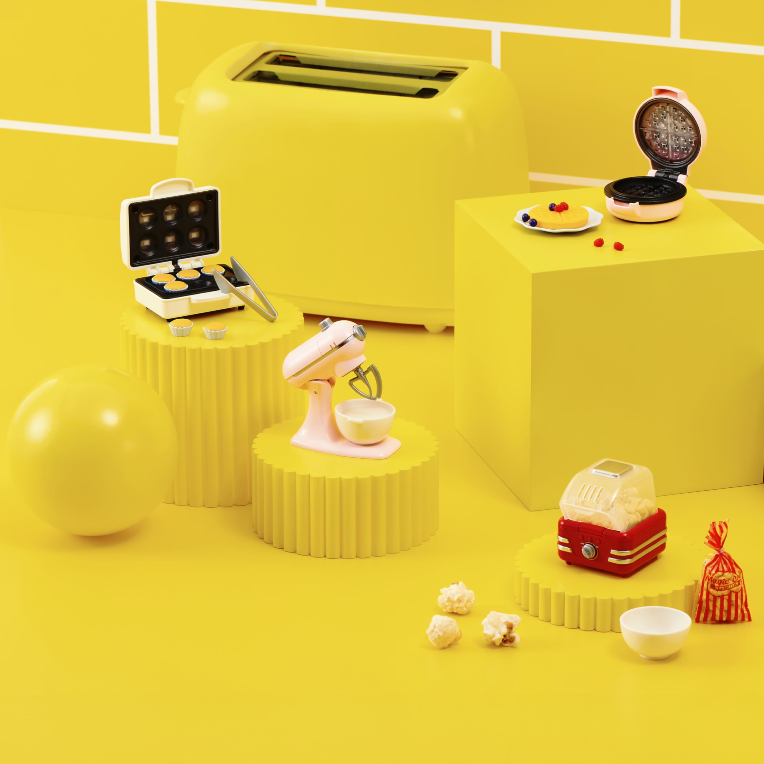 Mini Brands Really Works Magic Cook Kitchen Capsule - Ice-cream Maker | Working UV Light | Ages 3+ 3