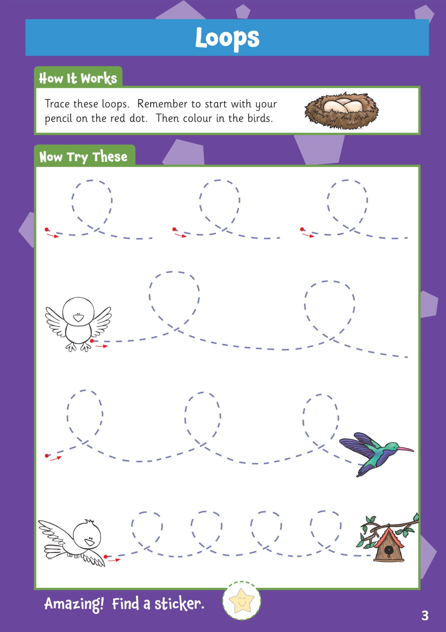 CGP 10 Minutes a Day Writing for Ages 3-5 Activity Book | Paperback | Includes Reward Stickers 3