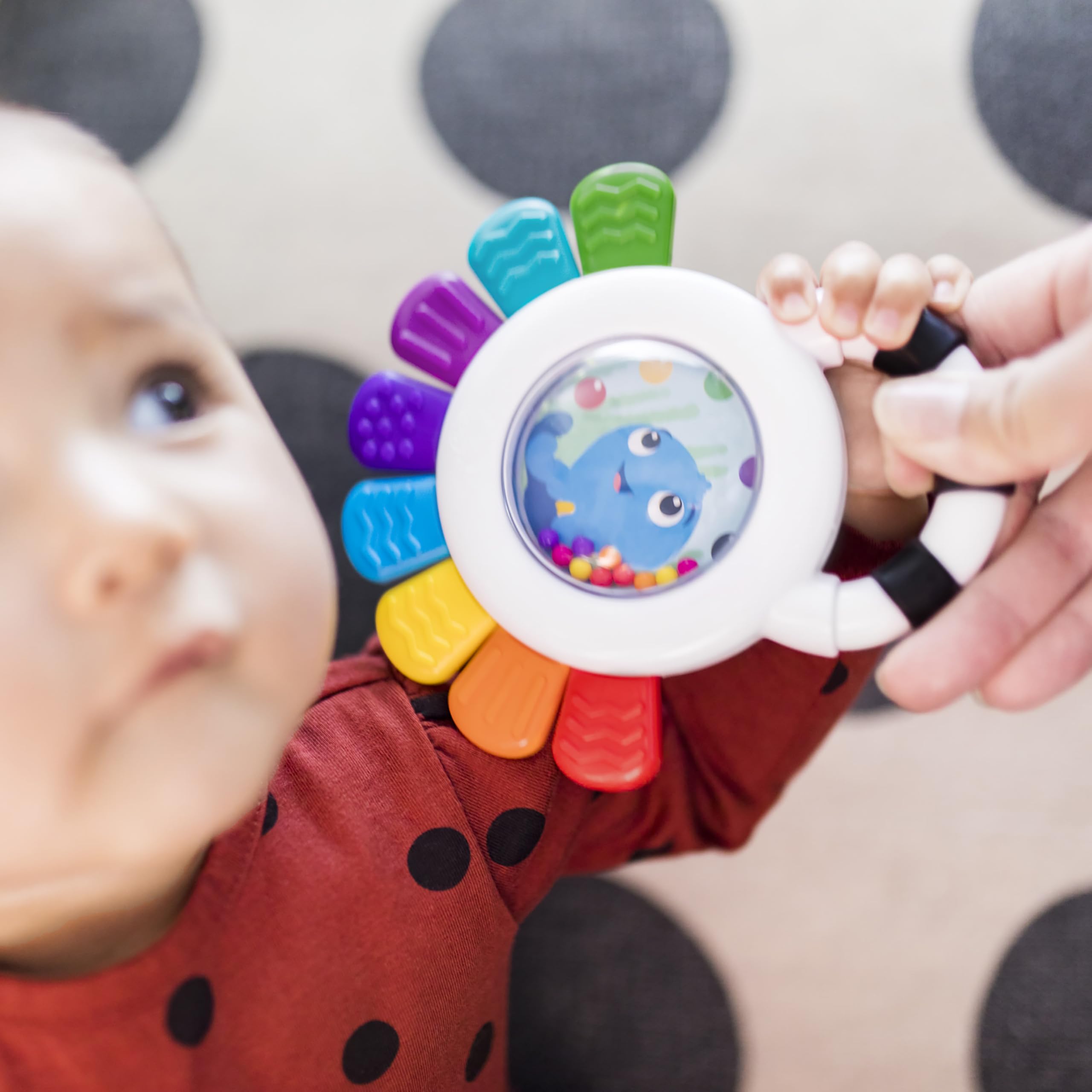 Baby Einstein Outstanding Opus The Octopus Sensory Rattle and Teether Toy, BPA Free, 3 Months+ 7