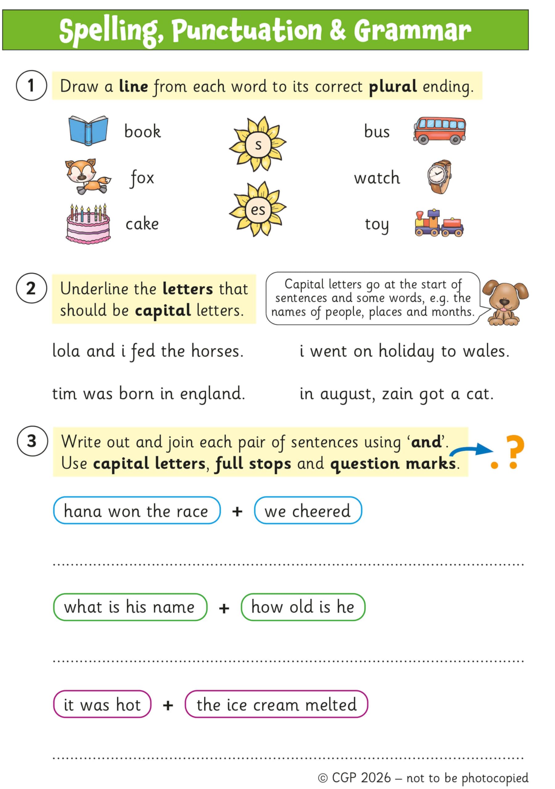CGP Summer Unfoldable for Years 1-2 Maths & English Practice | Loose Leaf | English 4