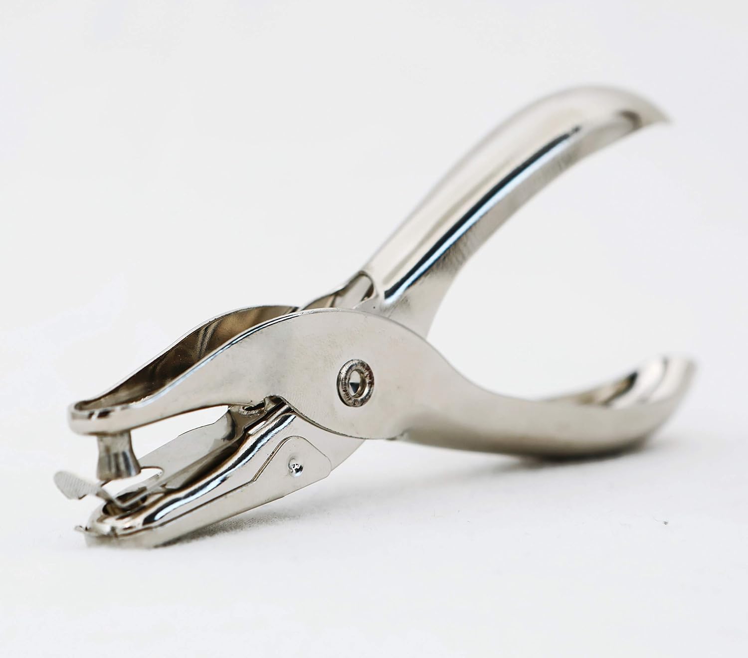 Brillaint Style Single Hole Punch Single Hole Pliers Punch One Hole Chrome Metal 3
