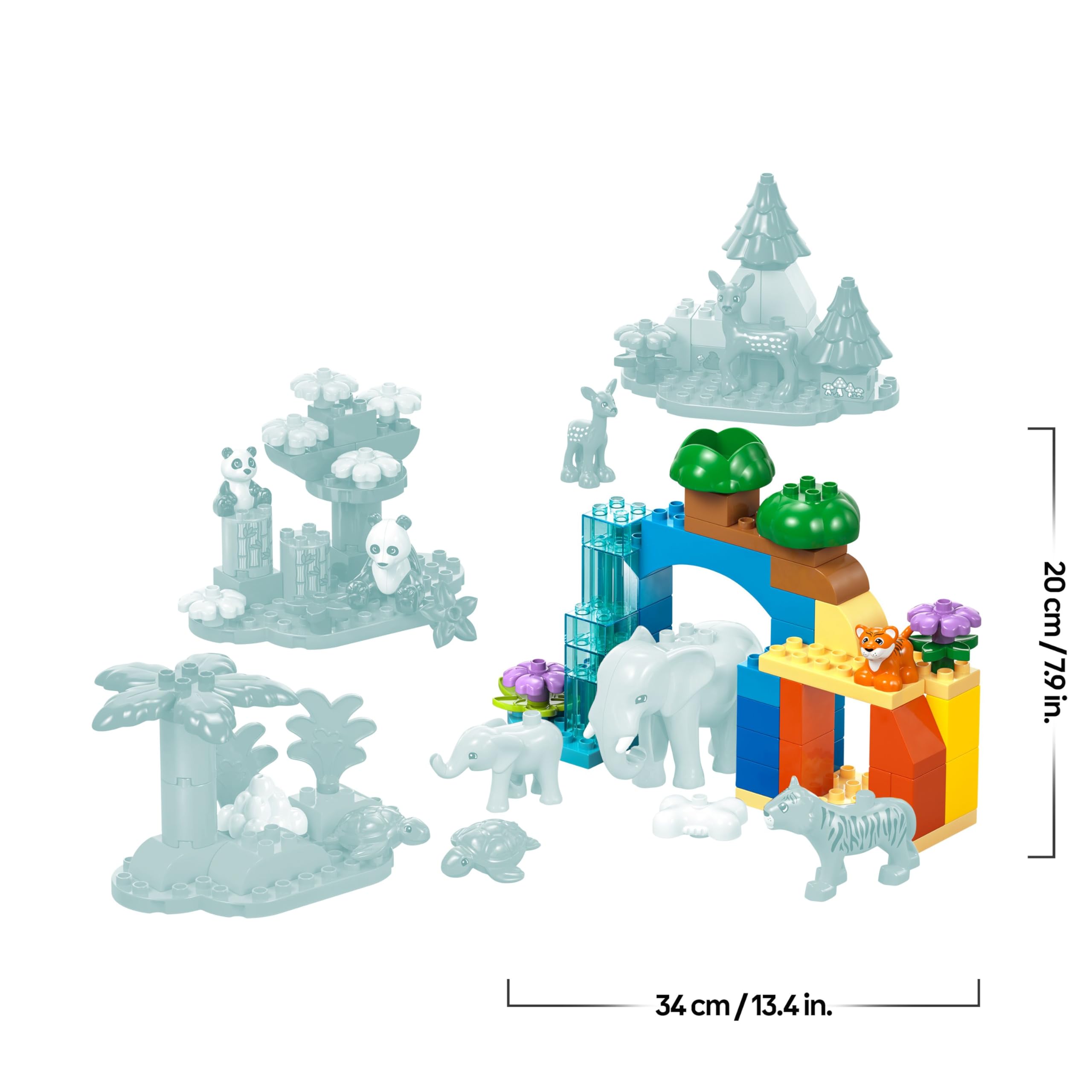 LEGO DUPLO 3in1 Wild Animal Families Set 10446 | Toddler Learning Toy for Ages 2+ 8